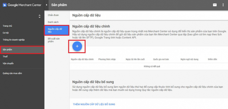 Update dữ liệu sản phẩm lên Merchant Center như thế nào