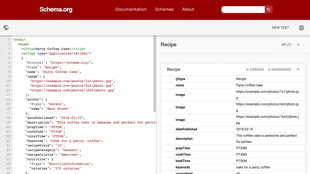 Chèn Schema Markup